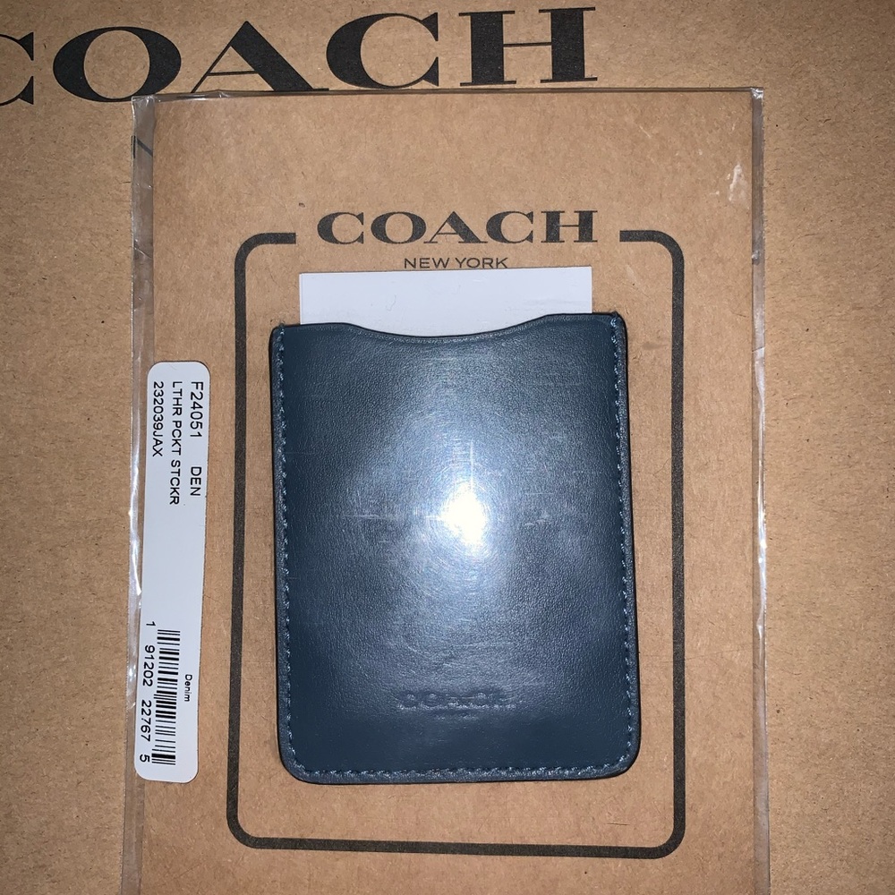 Coach Leather Pocket Sticker